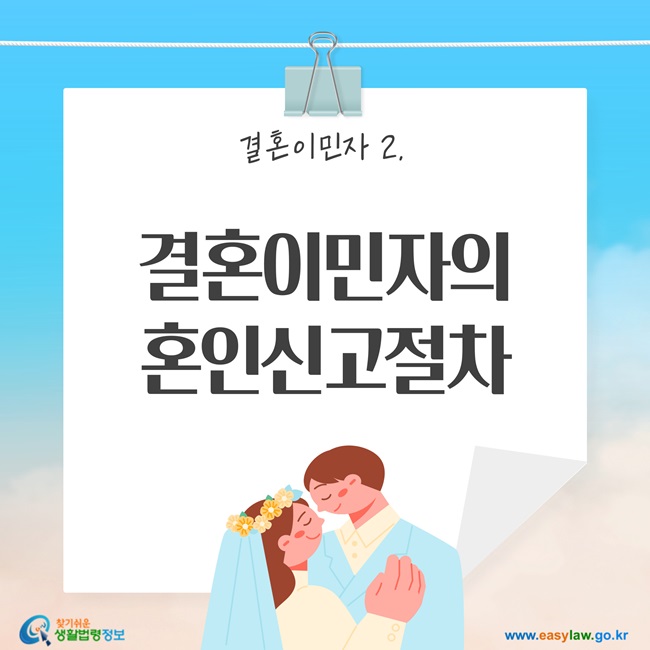 결혼이민자 2. 결혼이민자의 혼인신고절차