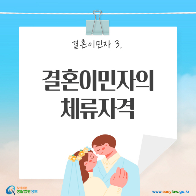 결혼이민자 3. 결혼이민자의 체류자격