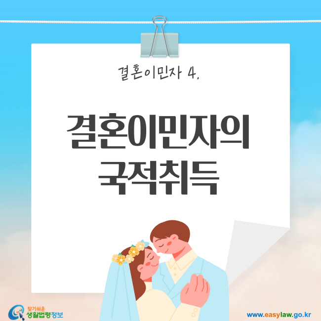 결혼이민자 4. 결혼이민자의 국적취득