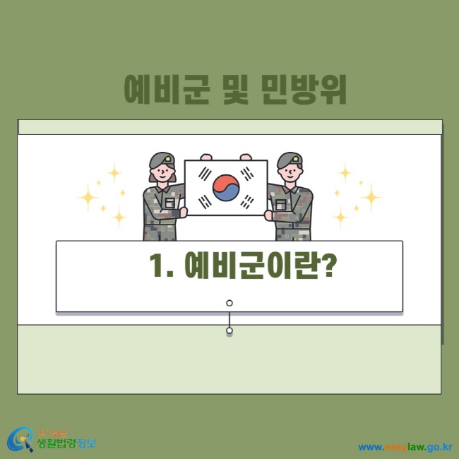 예비군 및 민방위 1. 예비군이란?