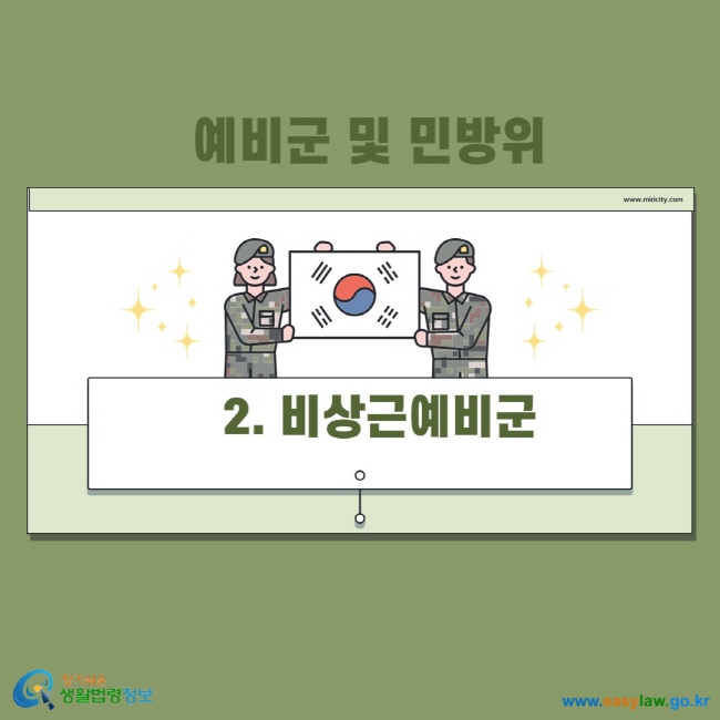 예비군 및 민방위 2. 비상근예비군